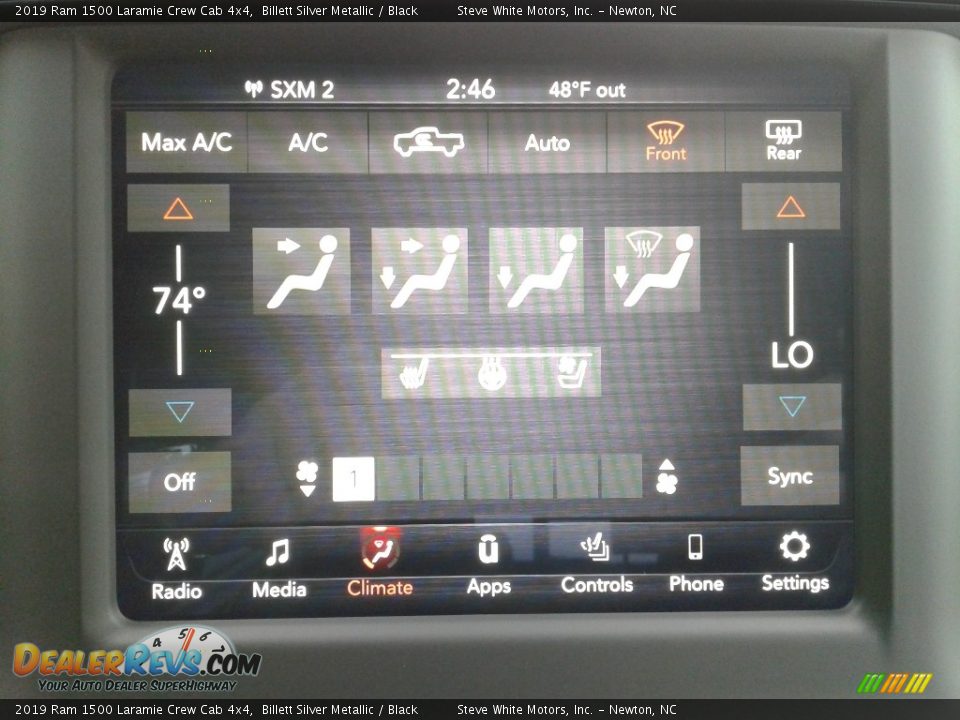 2019 Ram 1500 Laramie Crew Cab 4x4 Billett Silver Metallic / Black Photo #26