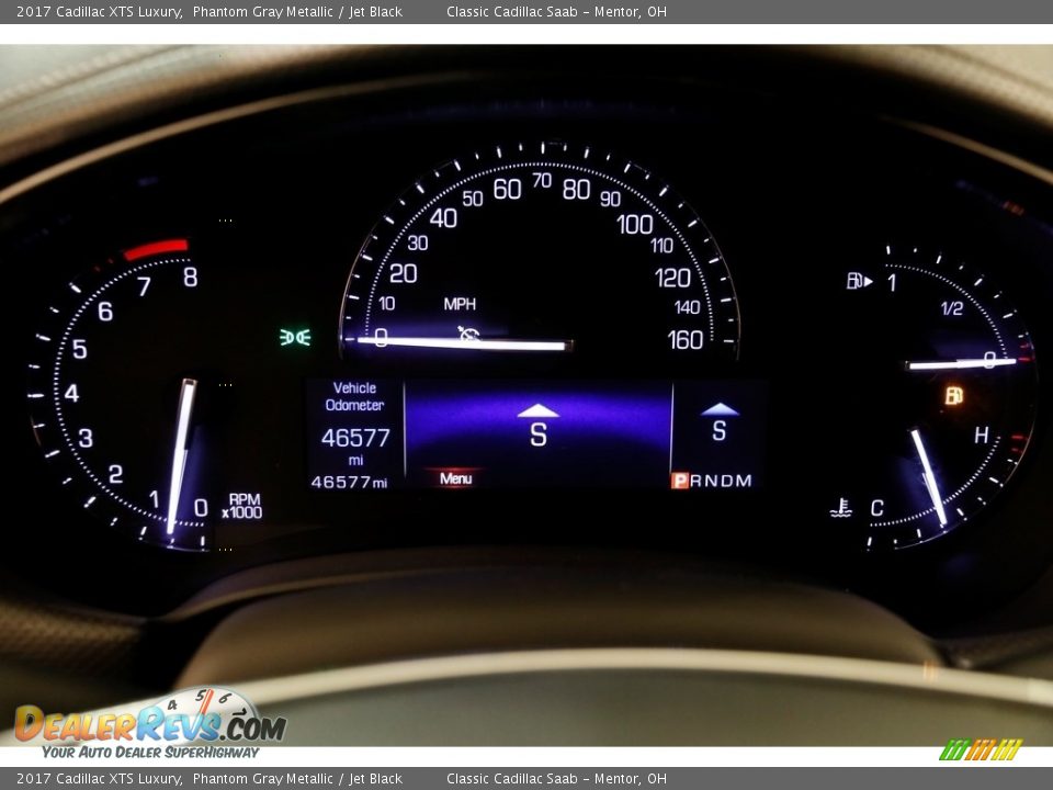 2017 Cadillac XTS Luxury Phantom Gray Metallic / Jet Black Photo #9