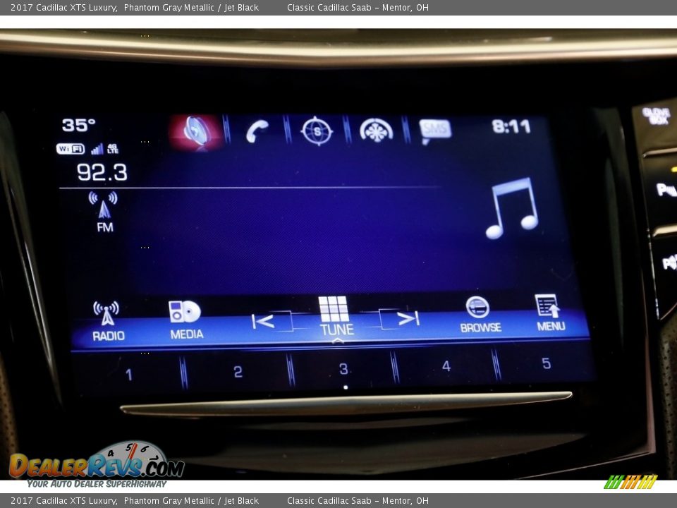 2017 Cadillac XTS Luxury Phantom Gray Metallic / Jet Black Photo #15