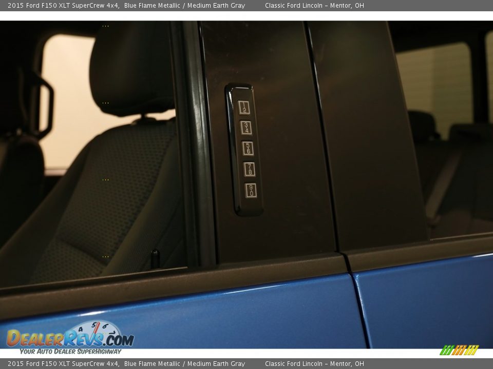 2015 Ford F150 XLT SuperCrew 4x4 Blue Flame Metallic / Medium Earth Gray Photo #4