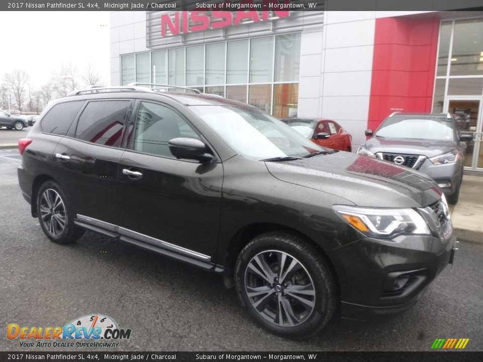 2017 Nissan Pathfinder SL 4x4 Midnight Jade / Charcoal Photo #1