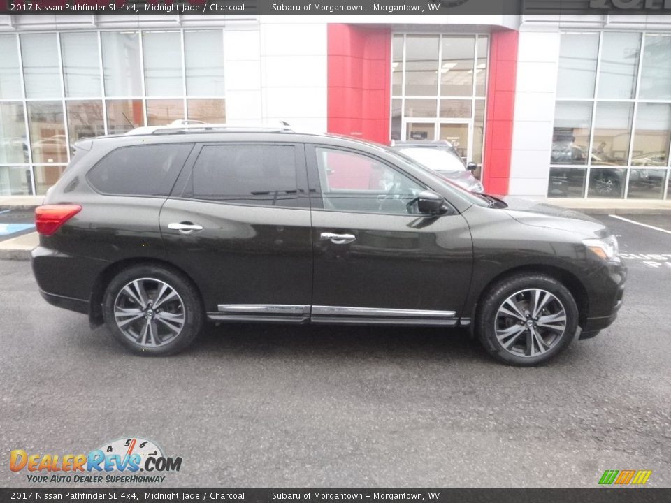 2017 Nissan Pathfinder SL 4x4 Midnight Jade / Charcoal Photo #3