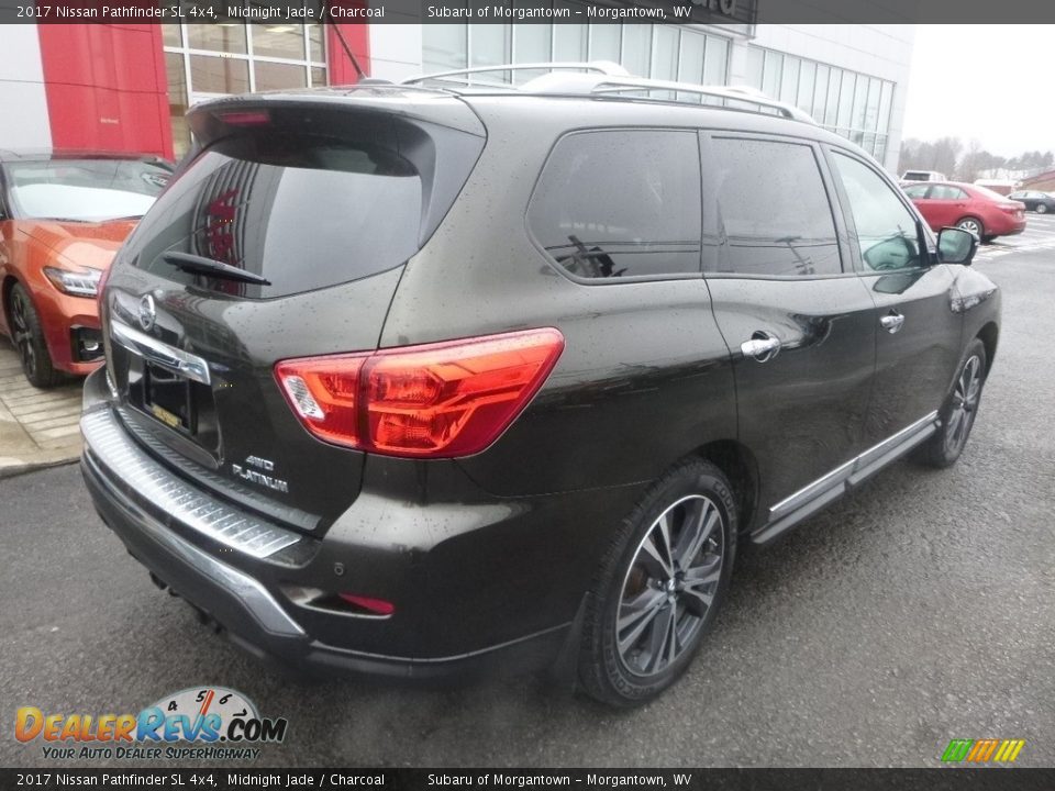2017 Nissan Pathfinder SL 4x4 Midnight Jade / Charcoal Photo #4