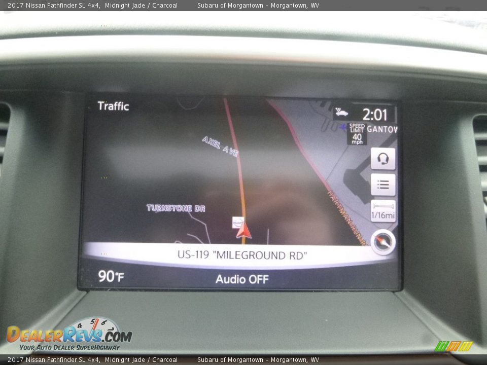 2017 Nissan Pathfinder SL 4x4 Midnight Jade / Charcoal Photo #17
