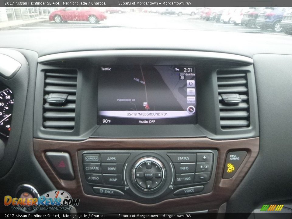 2017 Nissan Pathfinder SL 4x4 Midnight Jade / Charcoal Photo #18