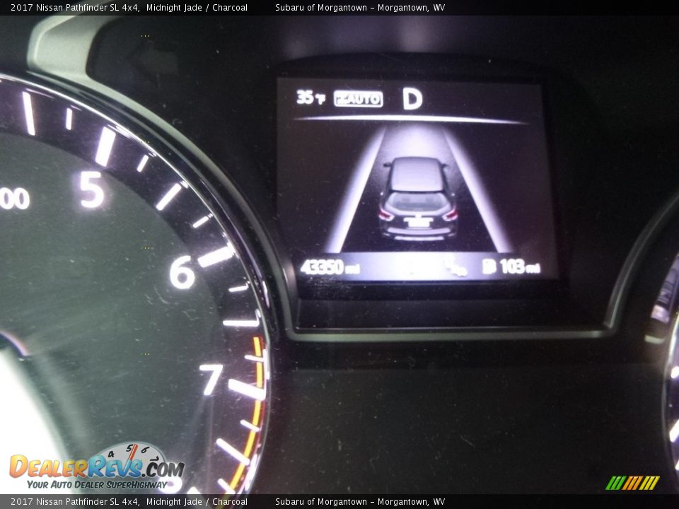 2017 Nissan Pathfinder SL 4x4 Midnight Jade / Charcoal Photo #20