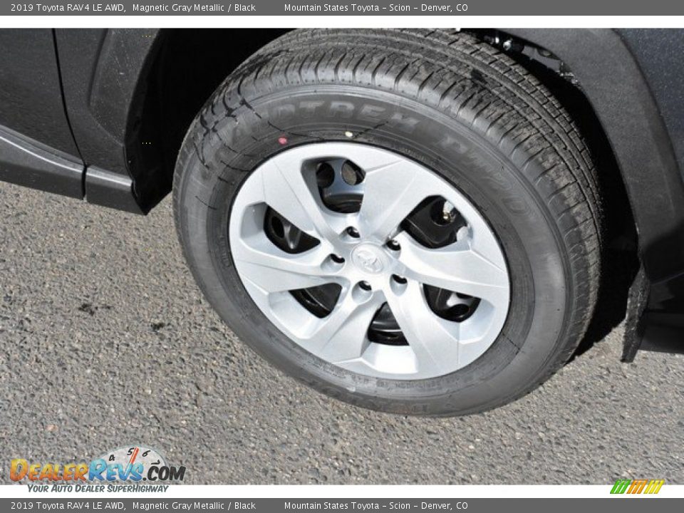 2019 Toyota RAV4 LE AWD Magnetic Gray Metallic / Black Photo #35