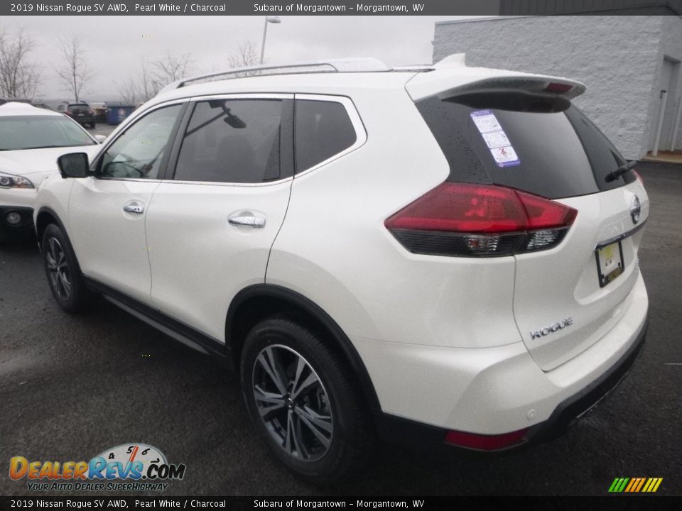 2019 Nissan Rogue SV AWD Pearl White / Charcoal Photo #6