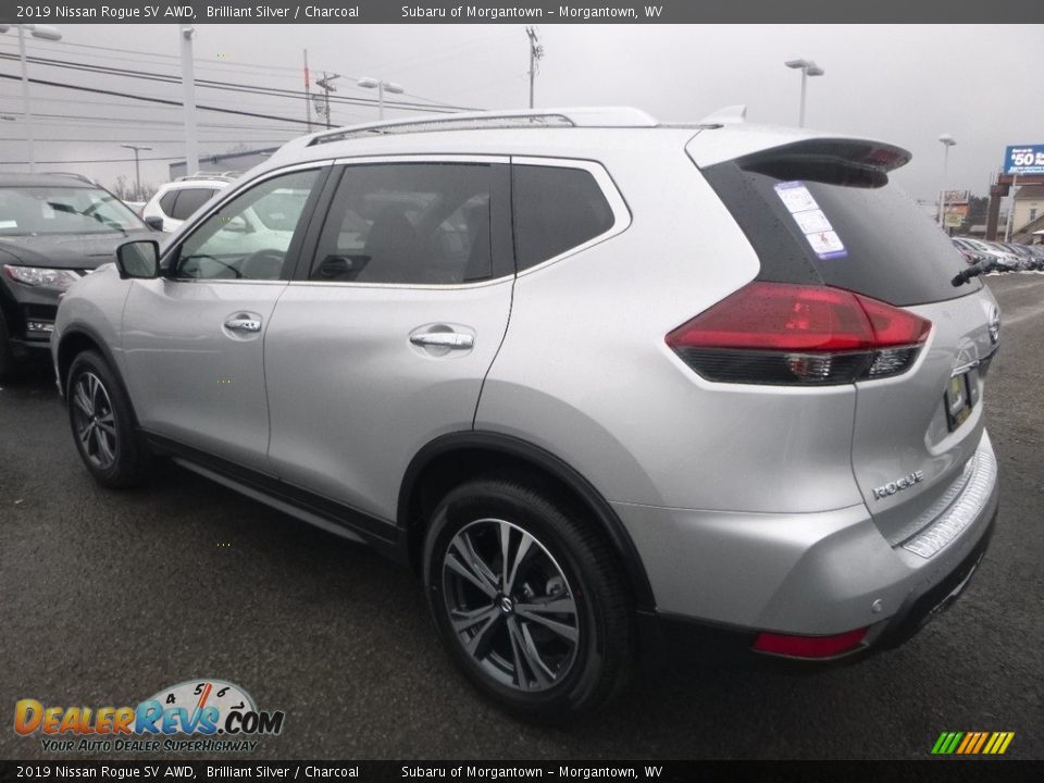 2019 Nissan Rogue SV AWD Brilliant Silver / Charcoal Photo #6