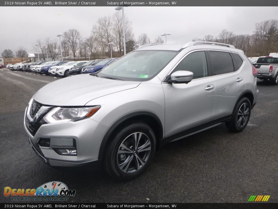 2019 Nissan Rogue SV AWD Brilliant Silver / Charcoal Photo #8
