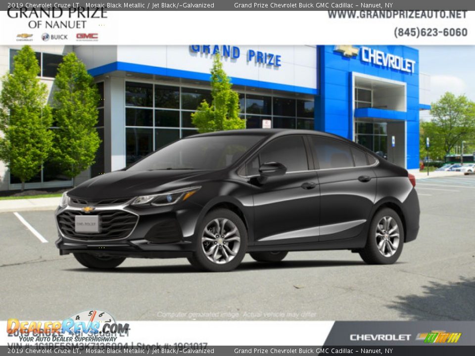 2019 Chevrolet Cruze LT Mosaic Black Metallic / Jet Black/­Galvanized Photo #1