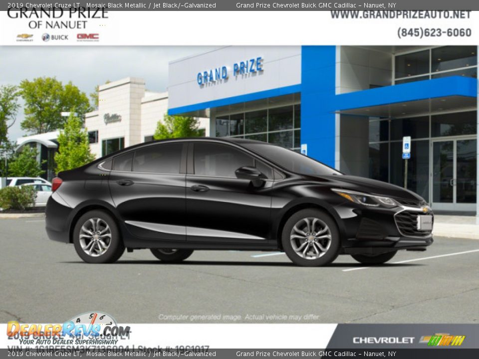 2019 Chevrolet Cruze LT Mosaic Black Metallic / Jet Black/­Galvanized Photo #4