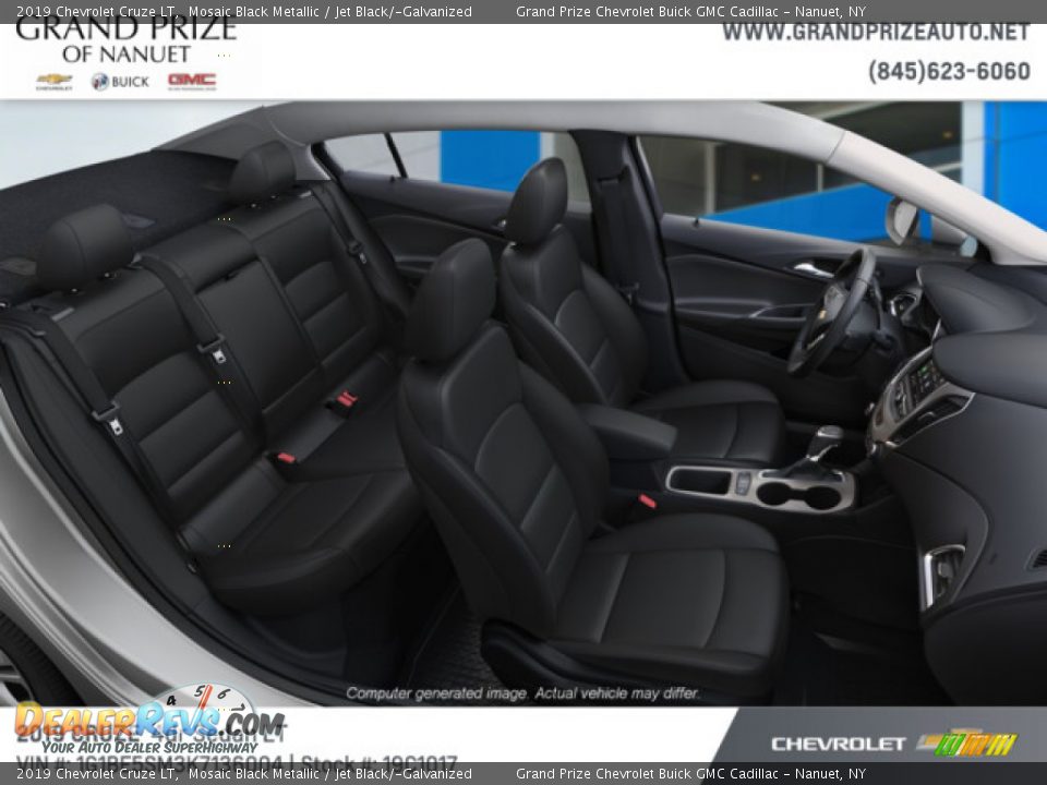 2019 Chevrolet Cruze LT Mosaic Black Metallic / Jet Black/­Galvanized Photo #6