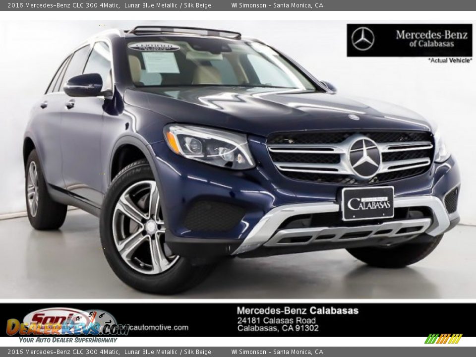 2016 Mercedes-Benz GLC 300 4Matic Lunar Blue Metallic / Silk Beige Photo #1
