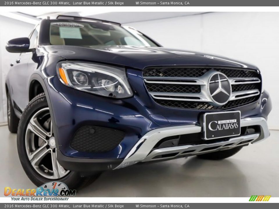 2016 Mercedes-Benz GLC 300 4Matic Lunar Blue Metallic / Silk Beige Photo #2