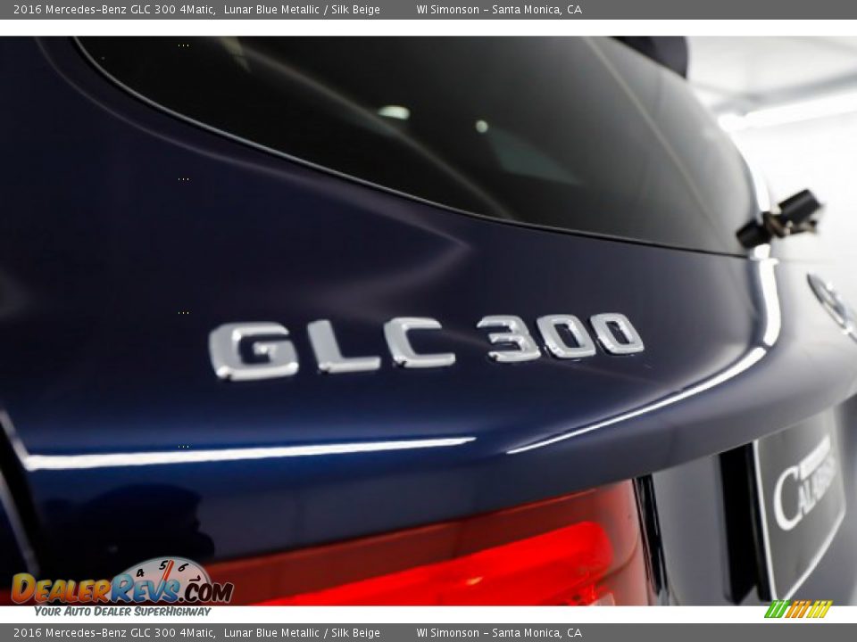 2016 Mercedes-Benz GLC 300 4Matic Lunar Blue Metallic / Silk Beige Photo #9