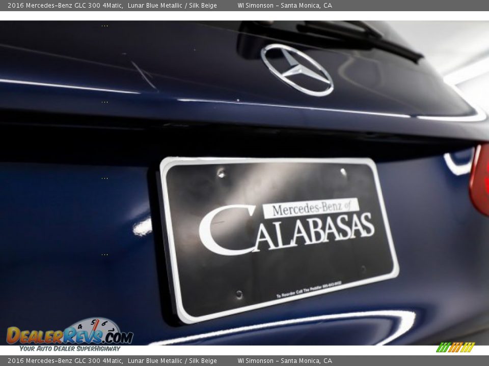 2016 Mercedes-Benz GLC 300 4Matic Lunar Blue Metallic / Silk Beige Photo #10
