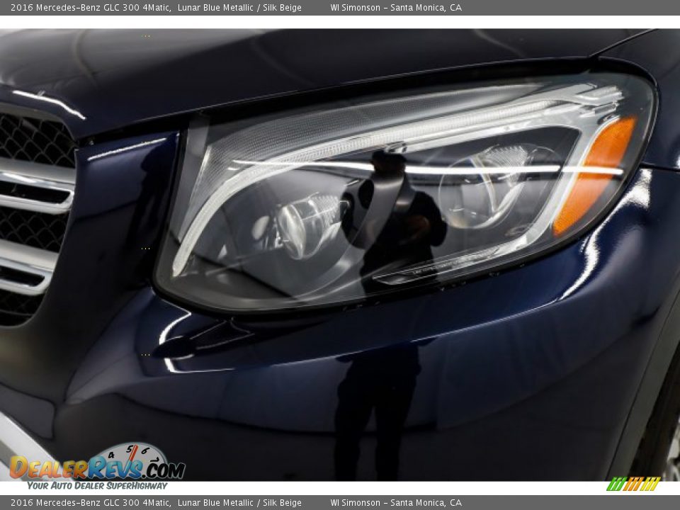 2016 Mercedes-Benz GLC 300 4Matic Lunar Blue Metallic / Silk Beige Photo #14