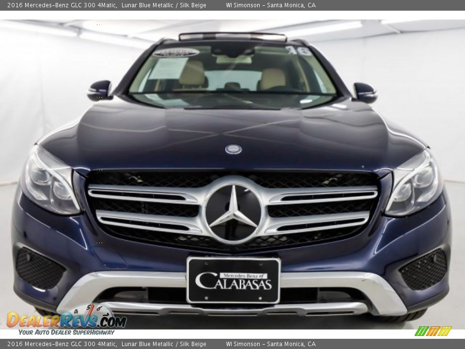 2016 Mercedes-Benz GLC 300 4Matic Lunar Blue Metallic / Silk Beige Photo #15