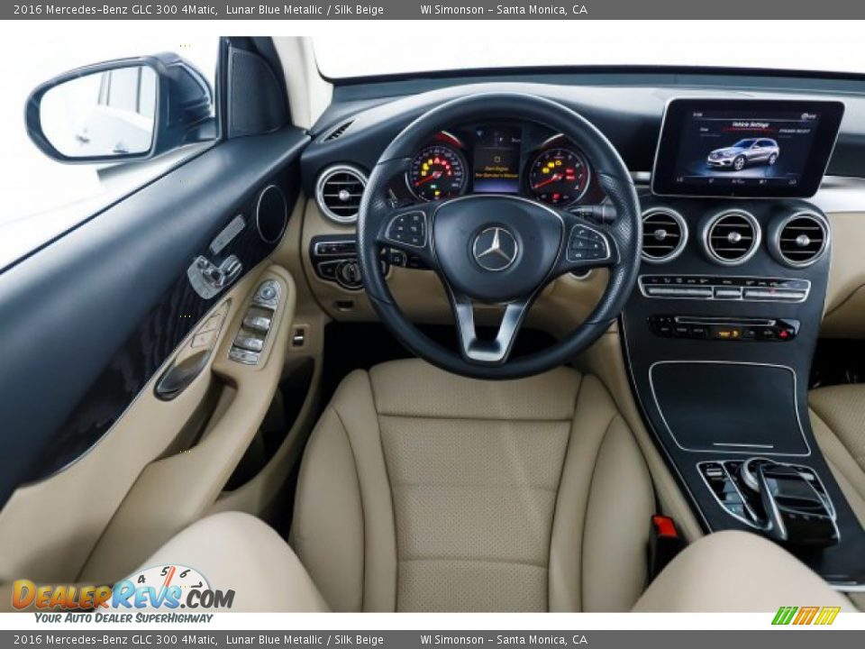 2016 Mercedes-Benz GLC 300 4Matic Lunar Blue Metallic / Silk Beige Photo #23