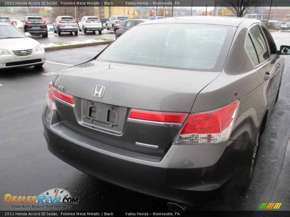 2011 Honda Accord SE Sedan Polished Metal Metallic / Black Photo #5