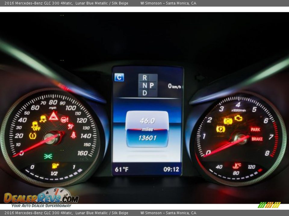 2016 Mercedes-Benz GLC 300 4Matic Lunar Blue Metallic / Silk Beige Photo #26