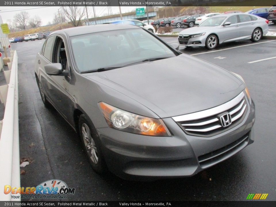 2011 Honda Accord SE Sedan Polished Metal Metallic / Black Photo #6