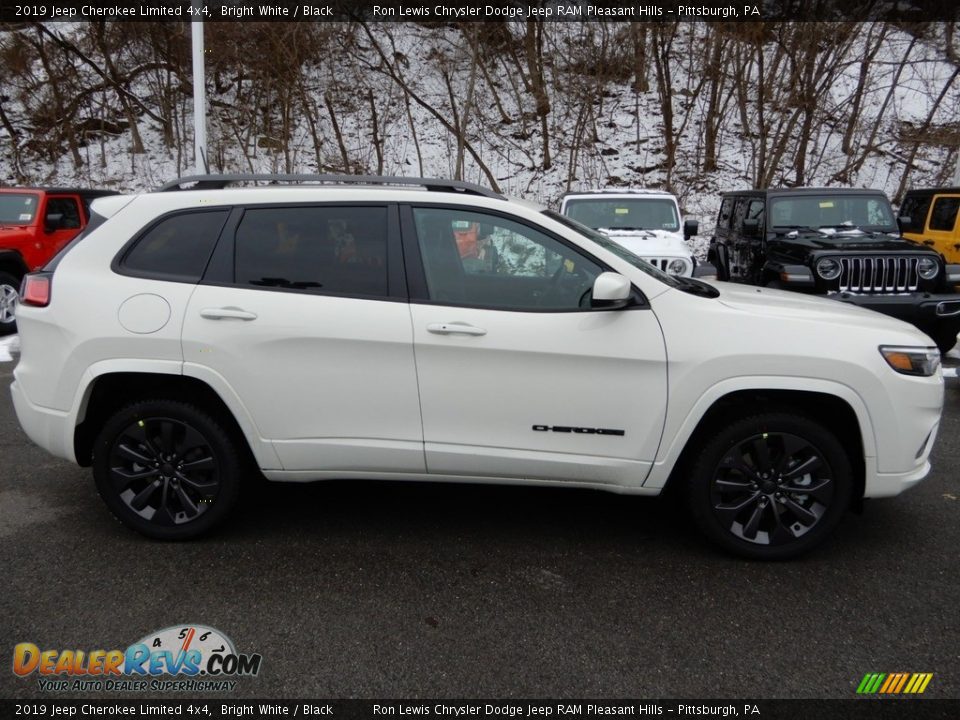 2019 Jeep Cherokee Limited 4x4 Bright White / Black Photo #7