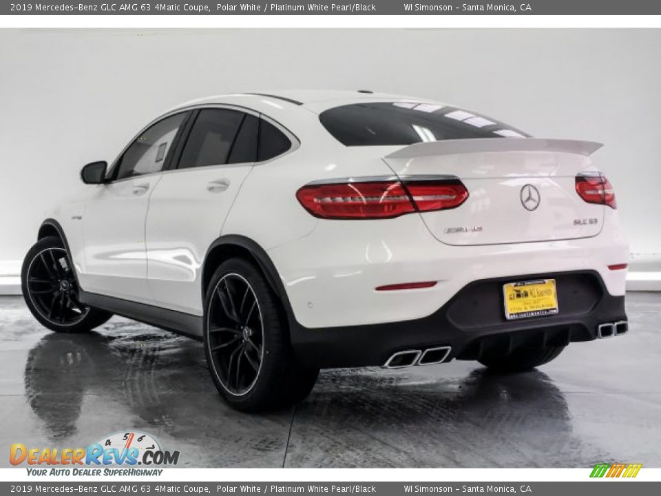 2019 Mercedes-Benz GLC AMG 63 4Matic Coupe Polar White / Platinum White Pearl/Black Photo #2