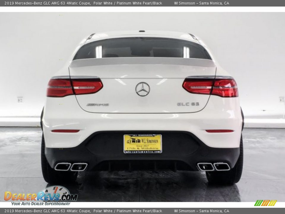 2019 Mercedes-Benz GLC AMG 63 4Matic Coupe Polar White / Platinum White Pearl/Black Photo #3
