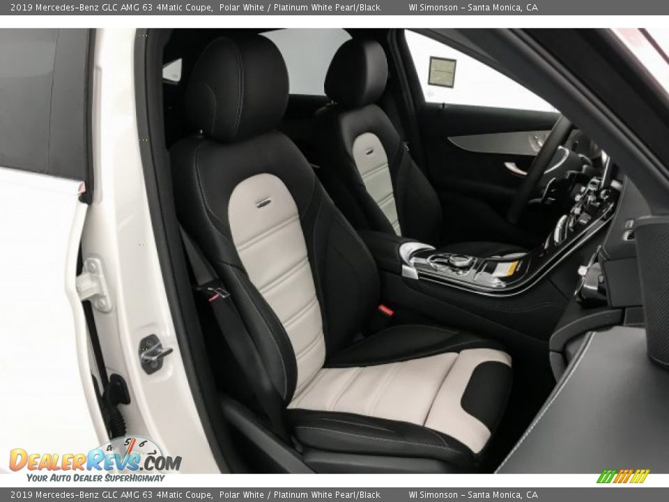 Platinum White Pearl/Black Interior - 2019 Mercedes-Benz GLC AMG 63 4Matic Coupe Photo #5