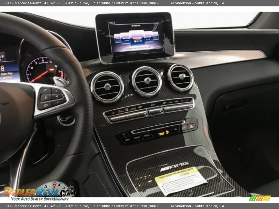 2019 Mercedes-Benz GLC AMG 63 4Matic Coupe Polar White / Platinum White Pearl/Black Photo #6