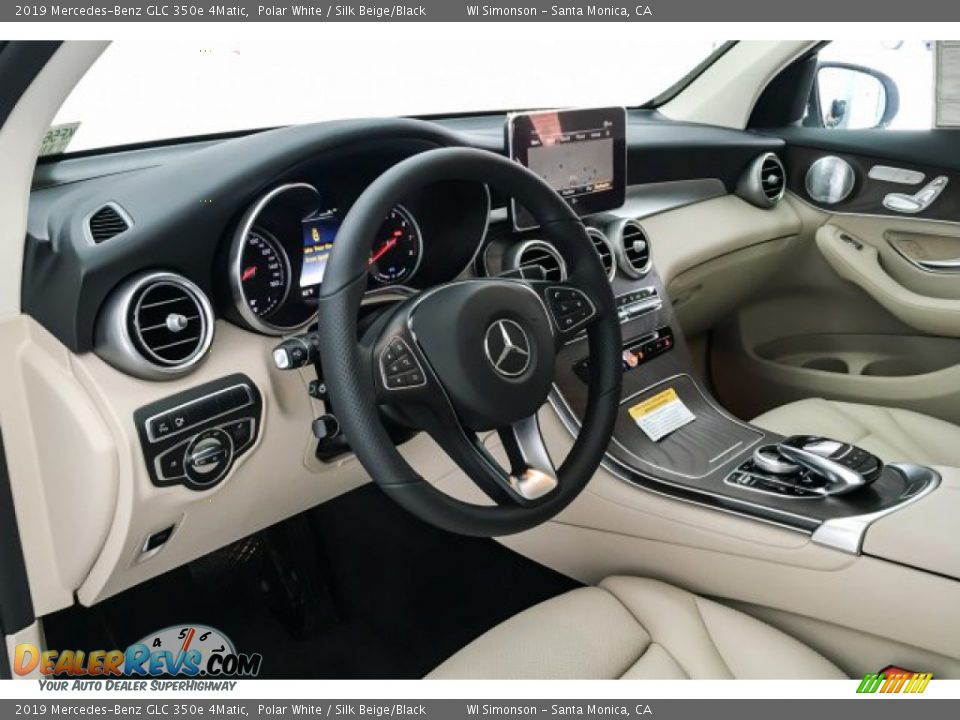 2019 Mercedes-Benz GLC 350e 4Matic Polar White / Silk Beige/Black Photo #4