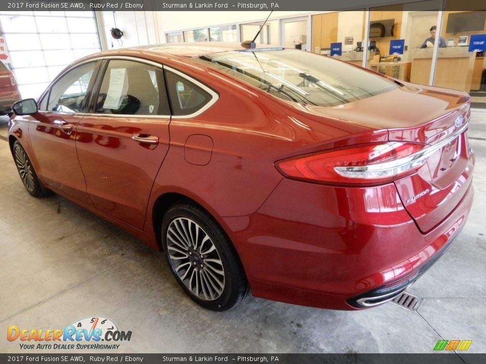 2017 Ford Fusion SE AWD Ruby Red / Ebony Photo #6