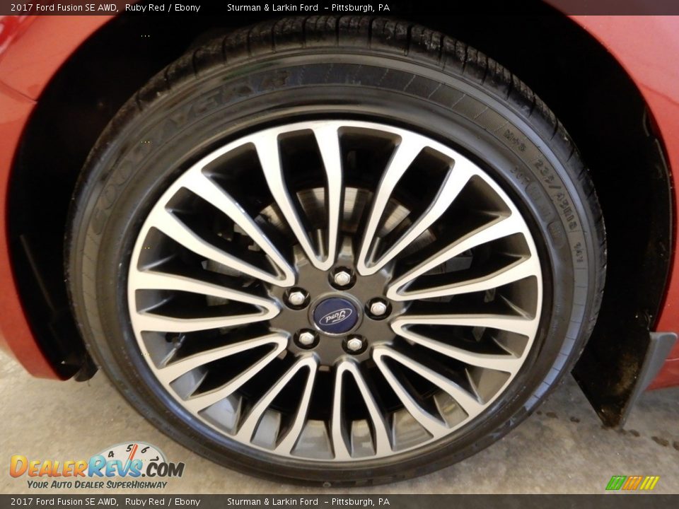 2017 Ford Fusion SE AWD Ruby Red / Ebony Photo #9