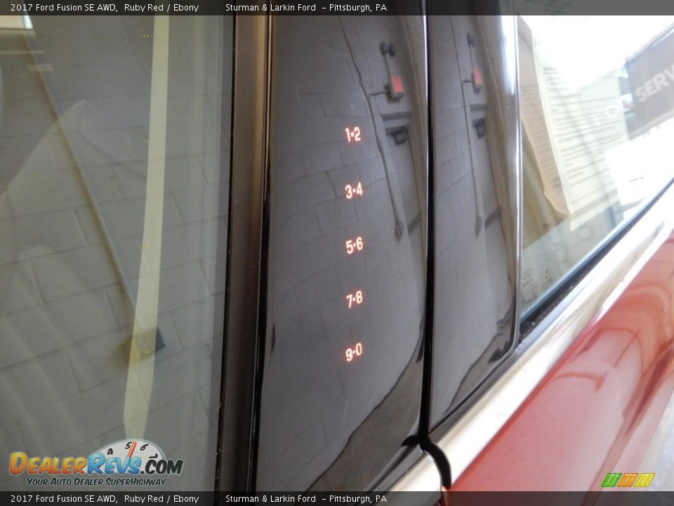 2017 Ford Fusion SE AWD Ruby Red / Ebony Photo #10