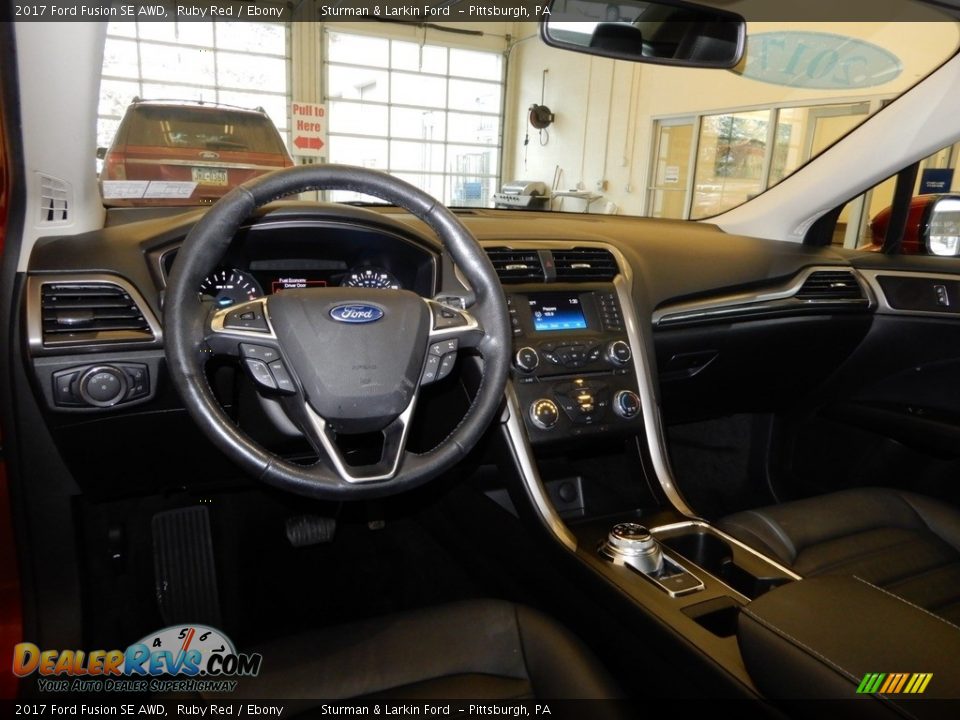 2017 Ford Fusion SE AWD Ruby Red / Ebony Photo #14