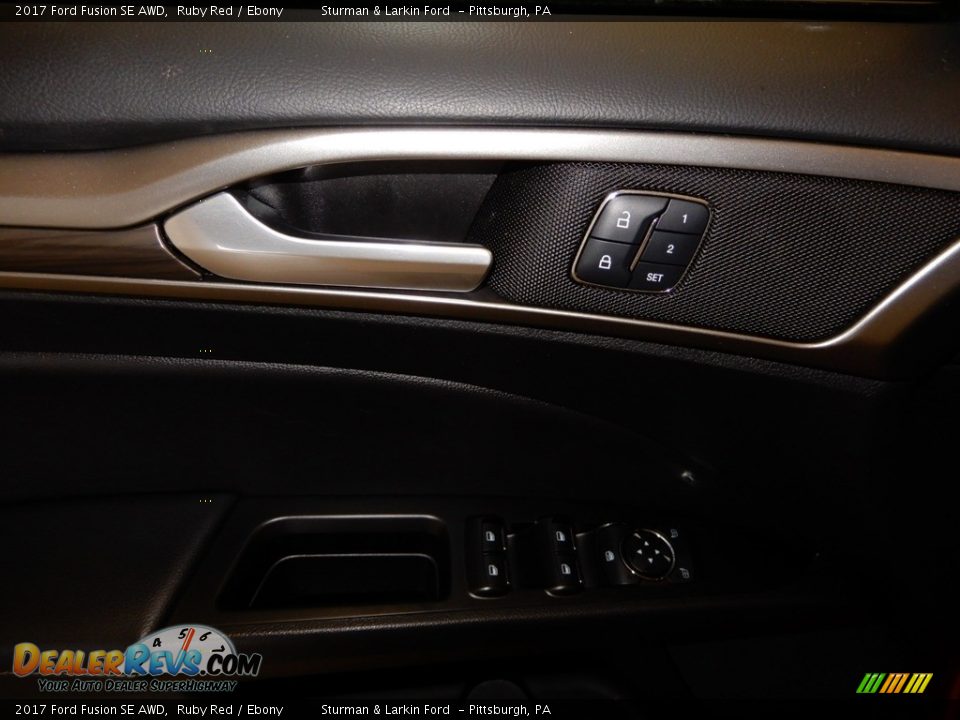 2017 Ford Fusion SE AWD Ruby Red / Ebony Photo #15
