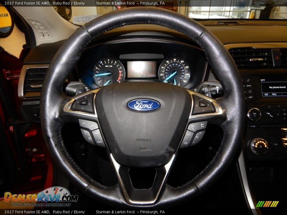 2017 Ford Fusion SE AWD Ruby Red / Ebony Photo #18