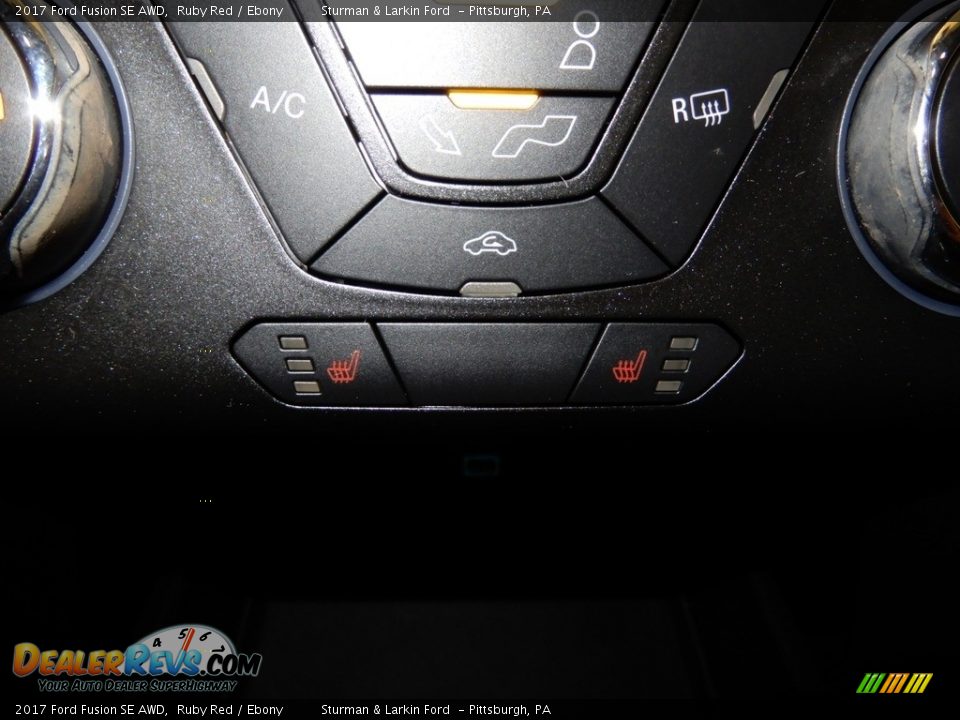 2017 Ford Fusion SE AWD Ruby Red / Ebony Photo #21