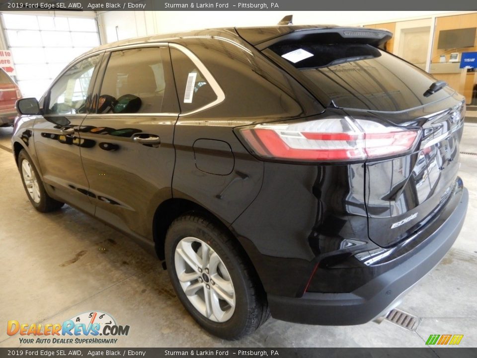 2019 Ford Edge SEL AWD Agate Black / Ebony Photo #4