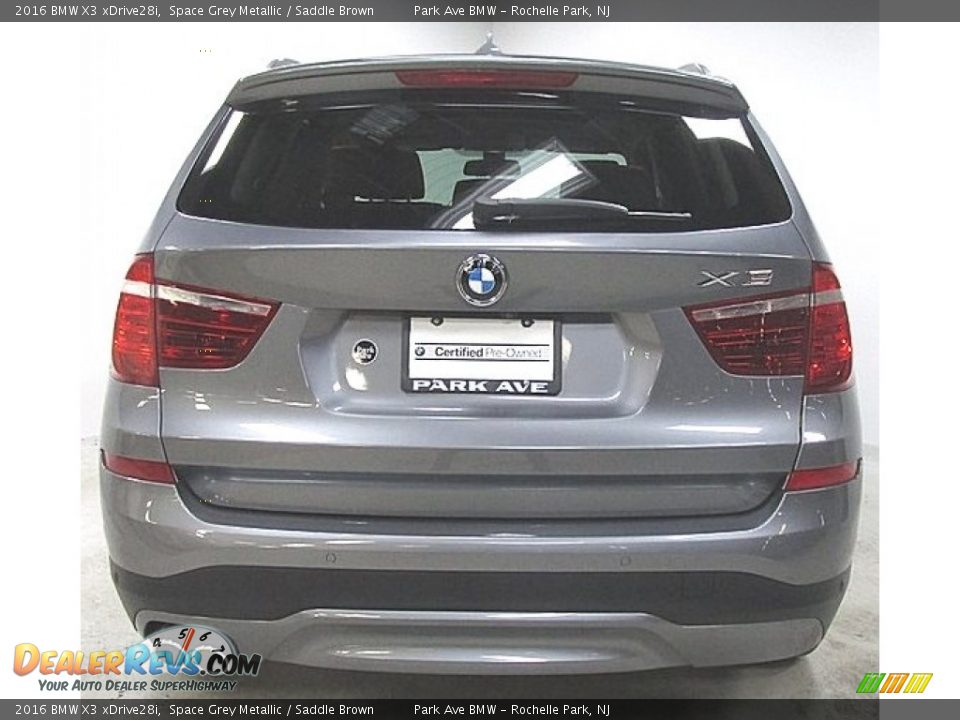 2016 BMW X3 xDrive28i Space Grey Metallic / Saddle Brown Photo #3