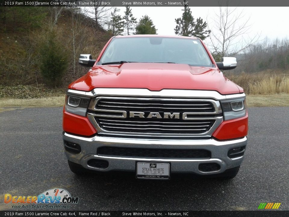 2019 Ram 1500 Laramie Crew Cab 4x4 Flame Red / Black Photo #3
