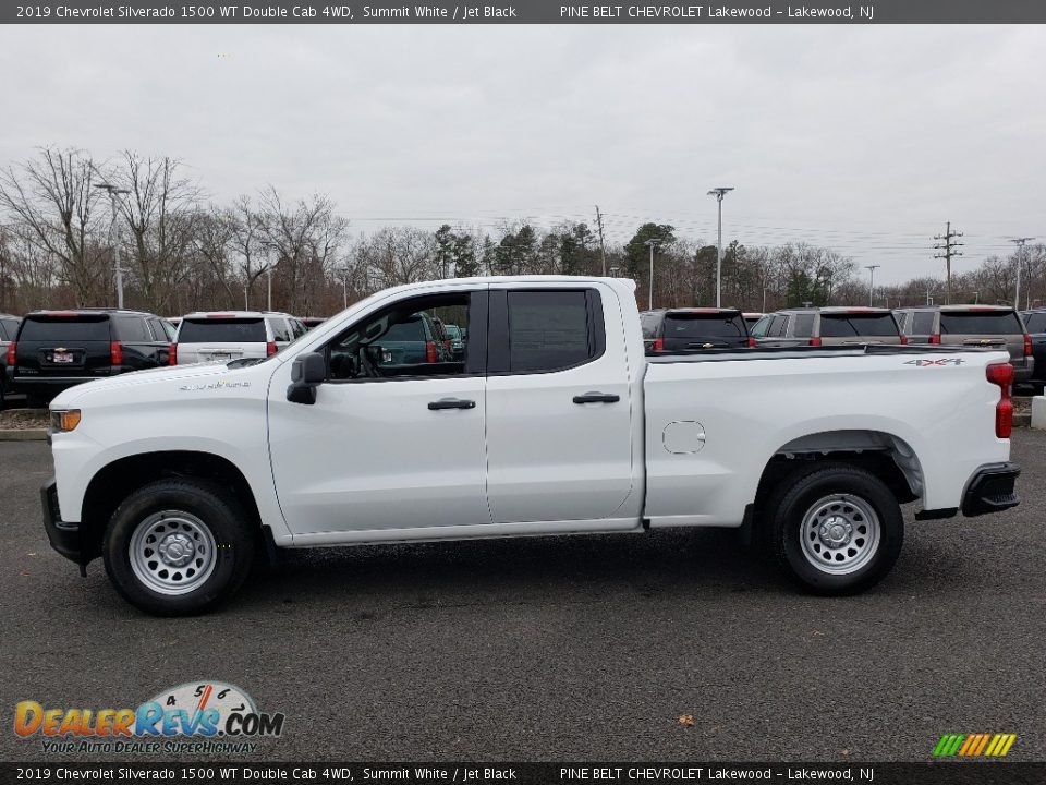 Summit White 2019 Chevrolet Silverado 1500 WT Double Cab 4WD Photo #3