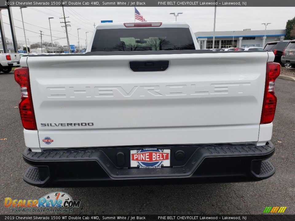 2019 Chevrolet Silverado 1500 WT Double Cab 4WD Summit White / Jet Black Photo #5