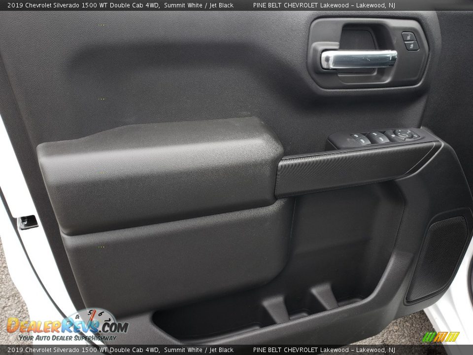 2019 Chevrolet Silverado 1500 WT Double Cab 4WD Summit White / Jet Black Photo #8