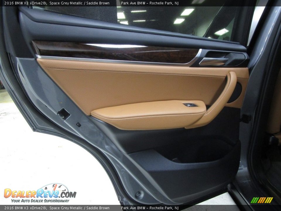 2016 BMW X3 xDrive28i Space Grey Metallic / Saddle Brown Photo #10
