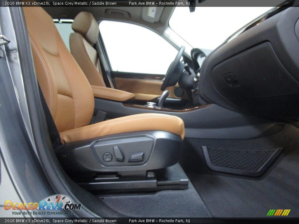 2016 BMW X3 xDrive28i Space Grey Metallic / Saddle Brown Photo #15