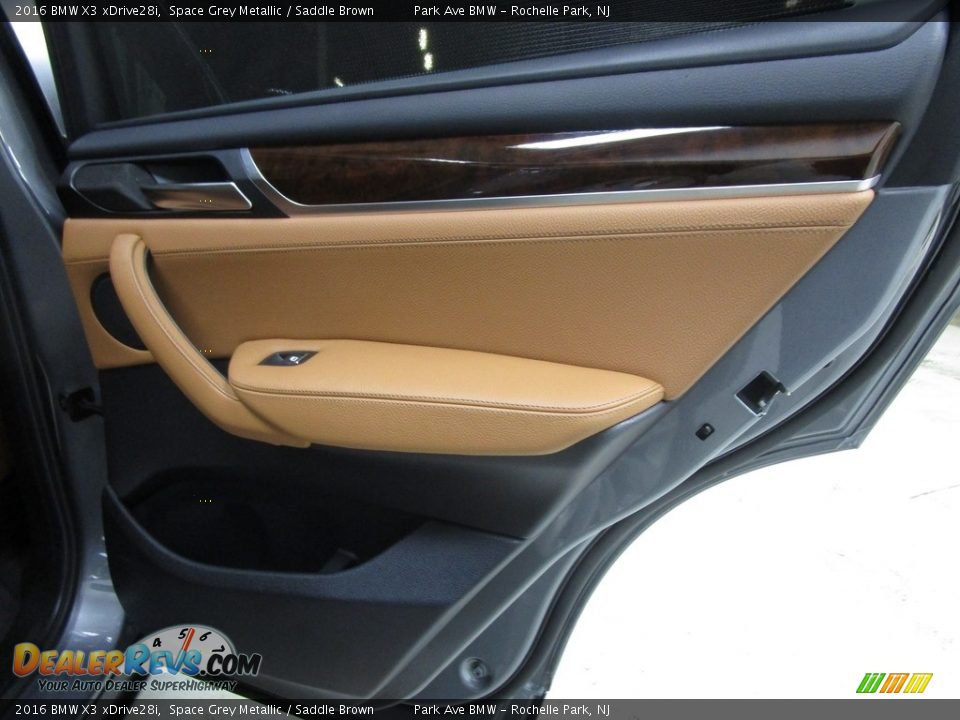 2016 BMW X3 xDrive28i Space Grey Metallic / Saddle Brown Photo #16