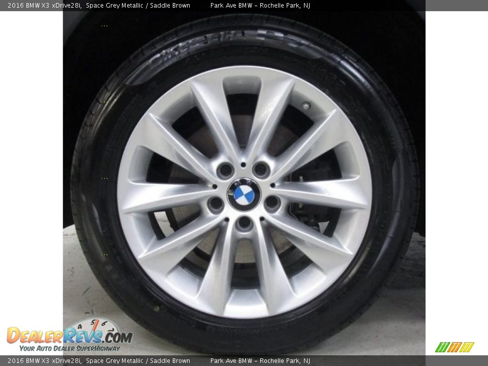 2016 BMW X3 xDrive28i Space Grey Metallic / Saddle Brown Photo #28